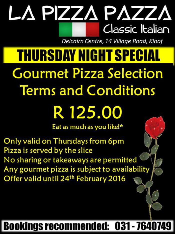 Ts and Cs Thursday Night Special